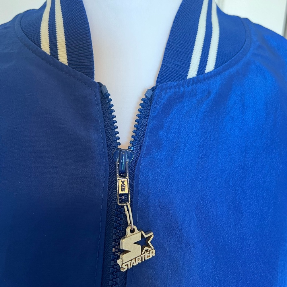 Vintage Starter Pullover Jacket Ribbed Collar Ico… - image 3